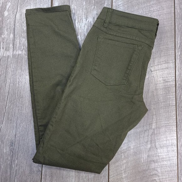 Prana Jeans Women Size 6 Kara Green Skinny Low Rise Stretch - Picture 1 of 9